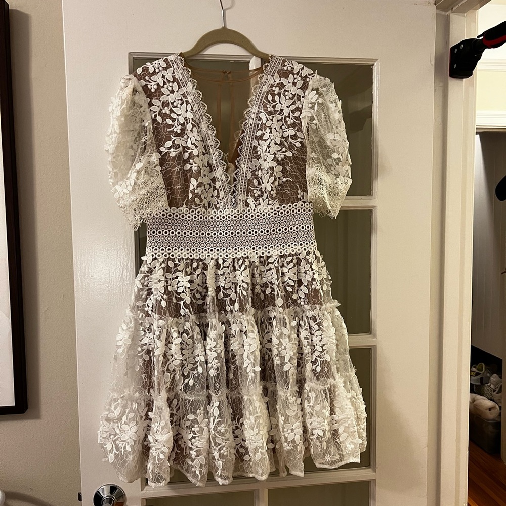 Megan Mini Dress in Blanc
Bronx and Banco